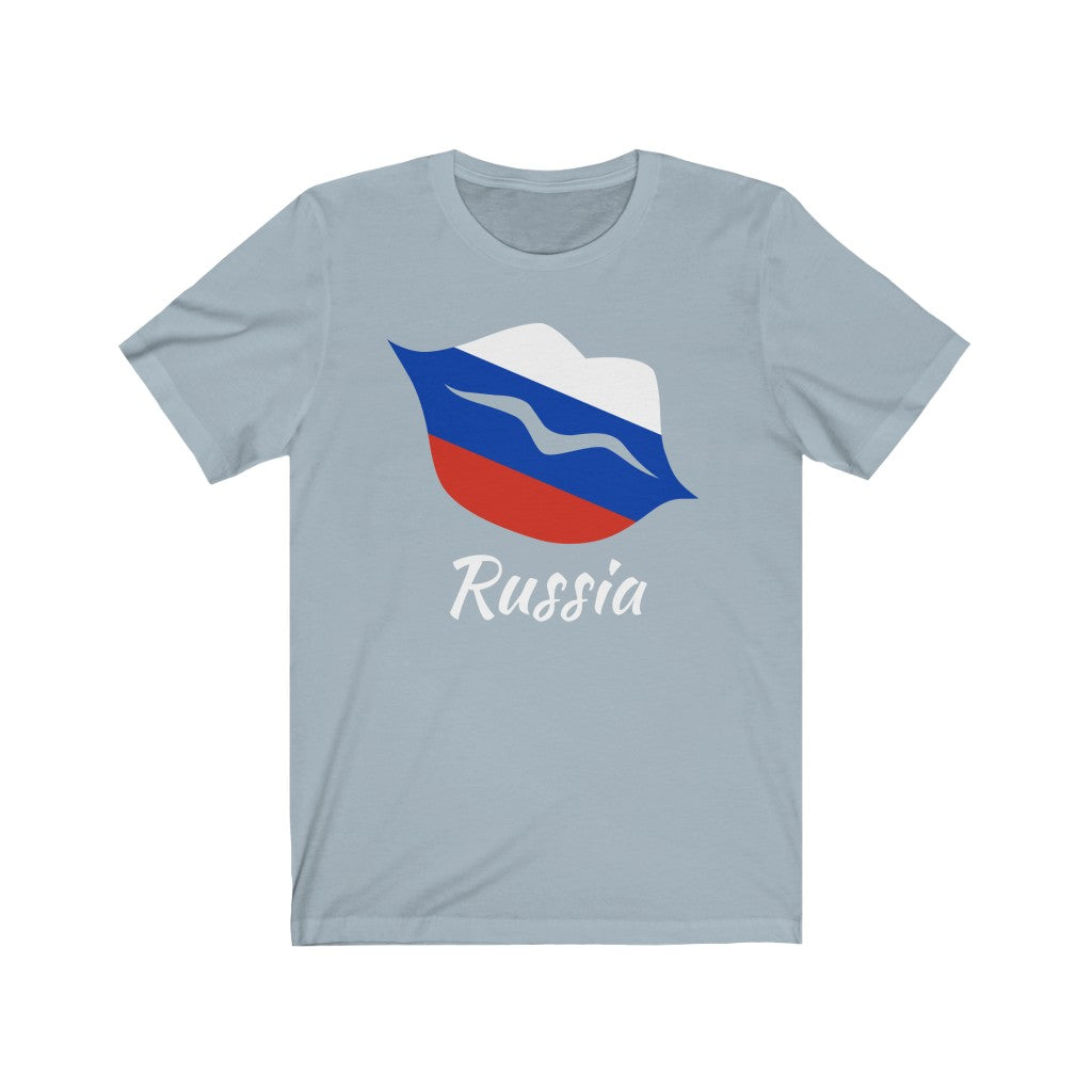 Russia Lips Flag Premium Tee 2 - Unisex