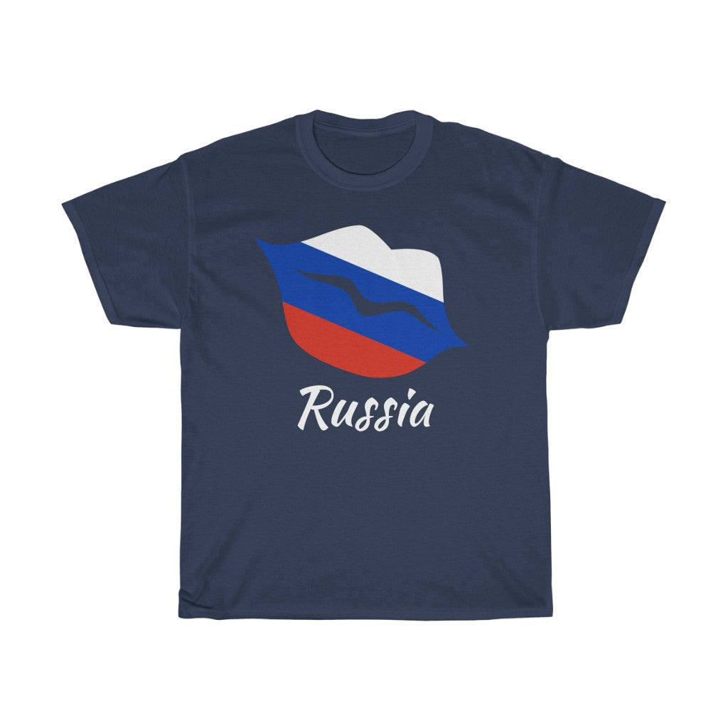 Russia Lips Flag Standard Tee 2 - Unisex