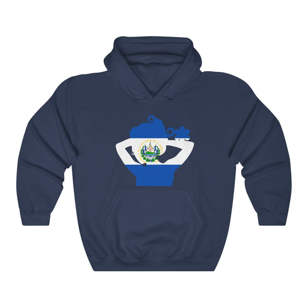 El Salvador Lady Flag Hoodie Sweatshirt - Unisex