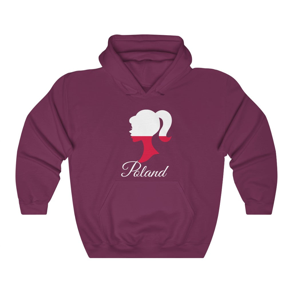 Poland Girl Flag Hoodie Sweatshirt 2 - Unisex