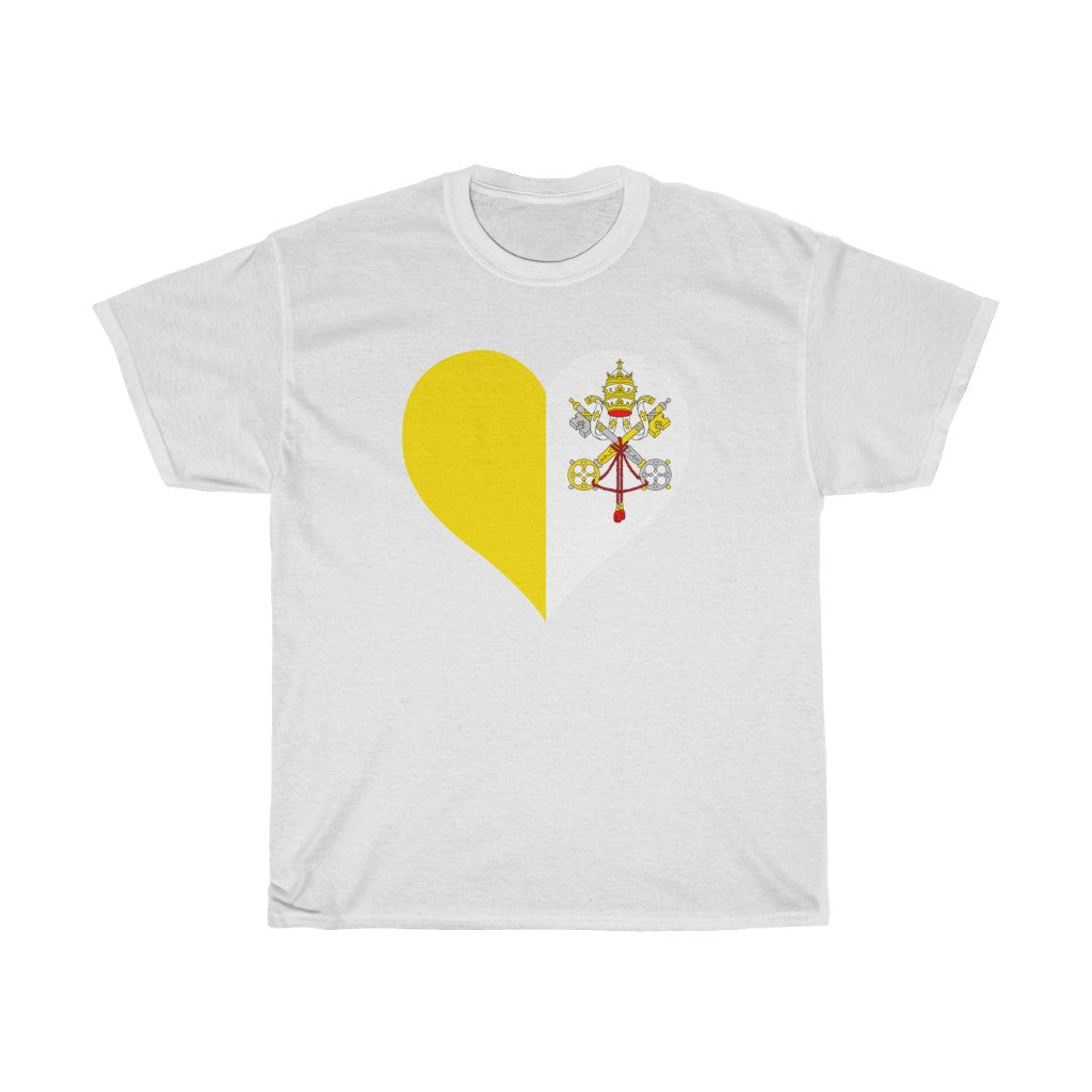 Holy See Heart Flag Standard Tee - Unisex
