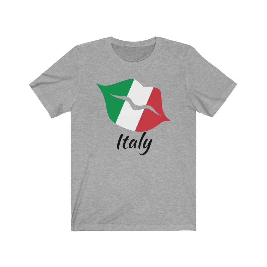 Italy Lips Flag Premium Tee 1 - Unisex