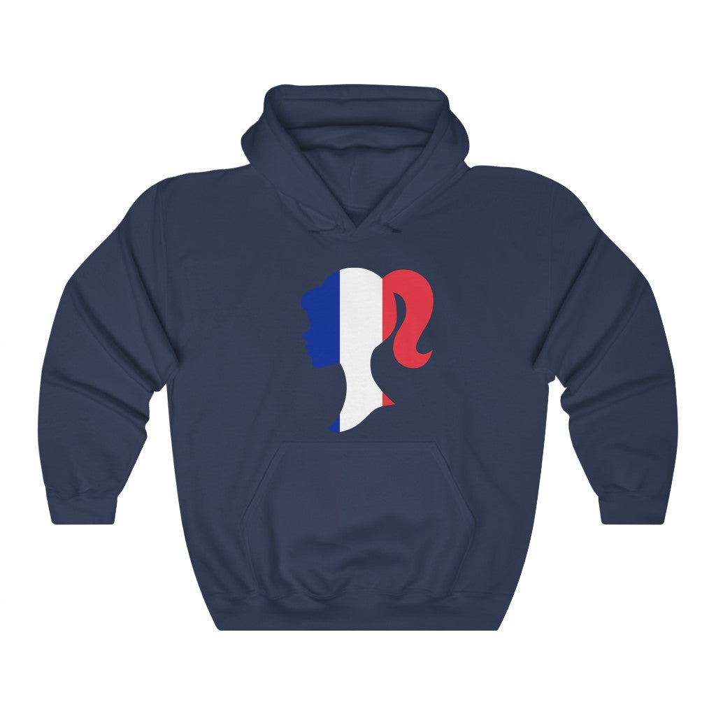 France Girl Flag Hoodie Sweatshirt - Unisex