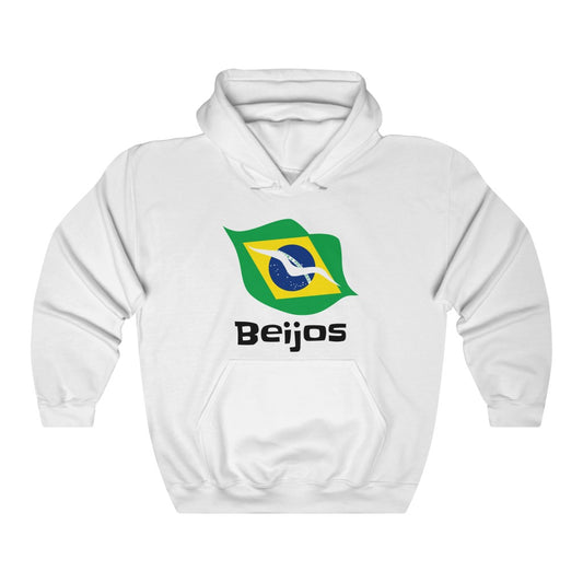 Brazil (Beijos) Lips Flag Hooded Sweatshirt 1 - Unisex