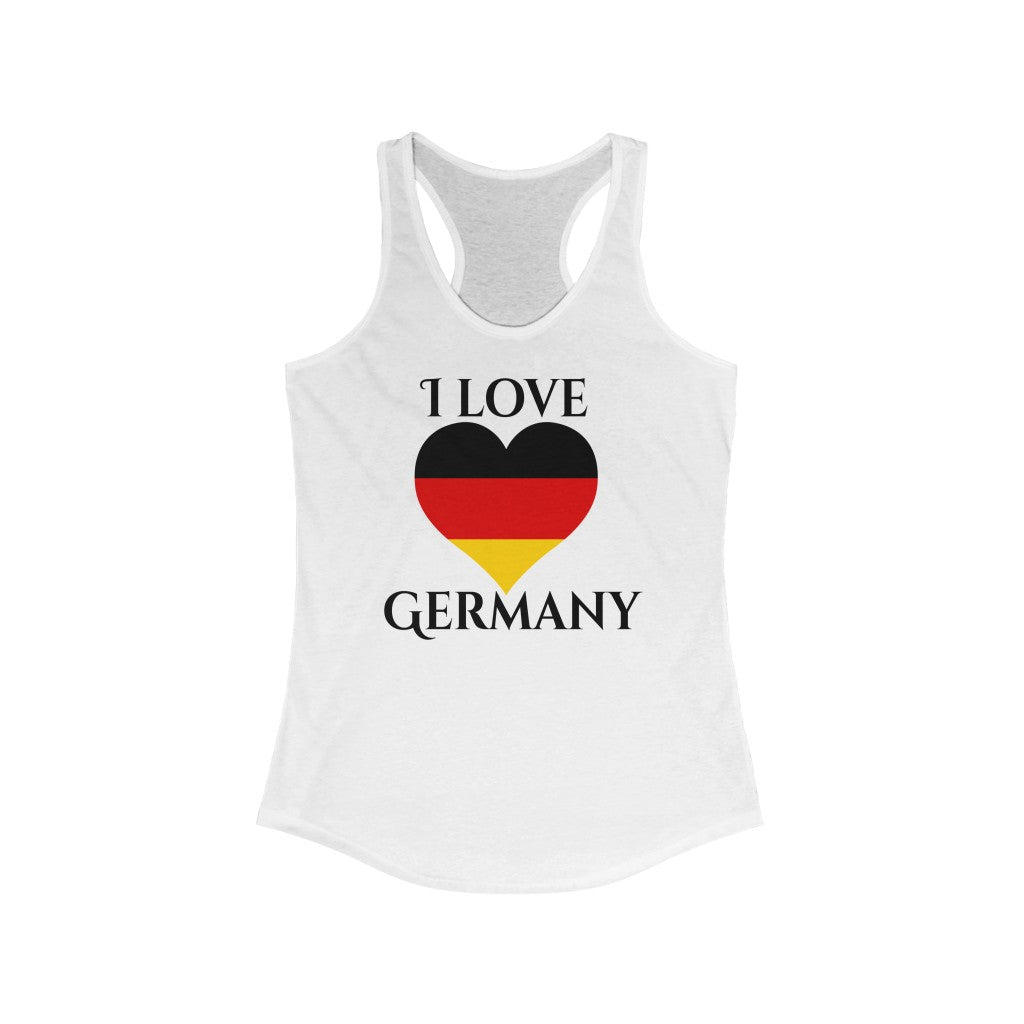 Germany Heart Flag Tank 1 - Women