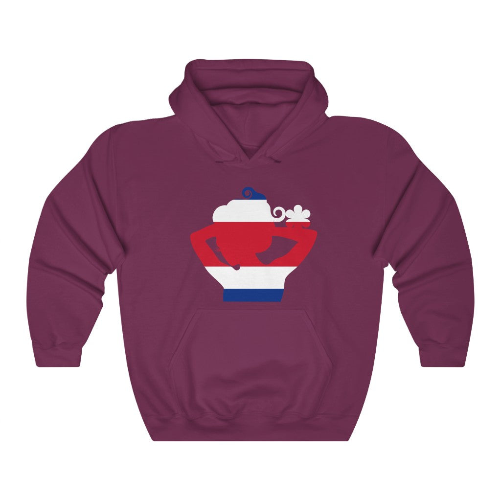 Costa Rica Lady Flag Hoodie Sweatshirt - Unisex