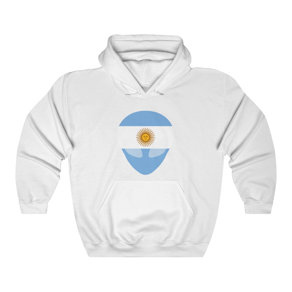 Argentina Alien Flag Hoodie Sweatshirt - Unisex