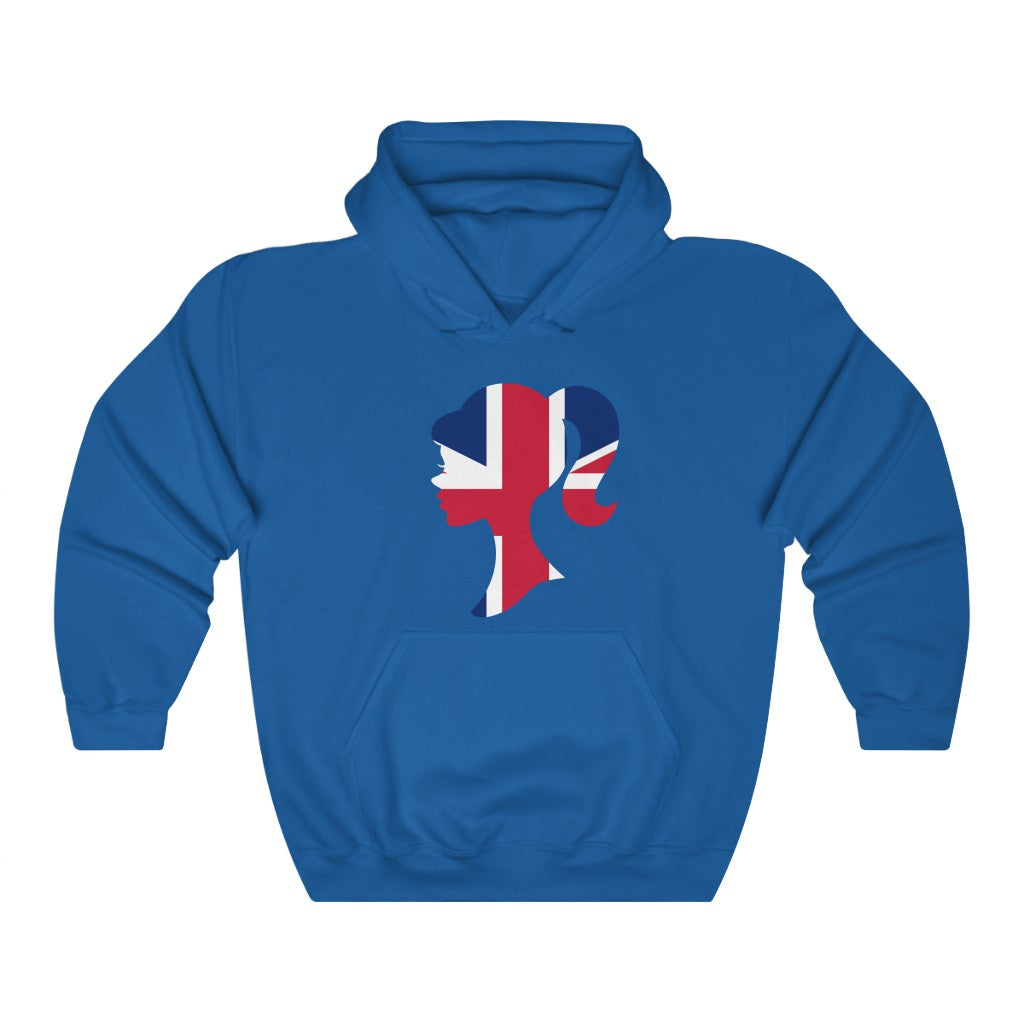 United Kingdom Girl Flag Hoodie Sweatshirt - Unisex