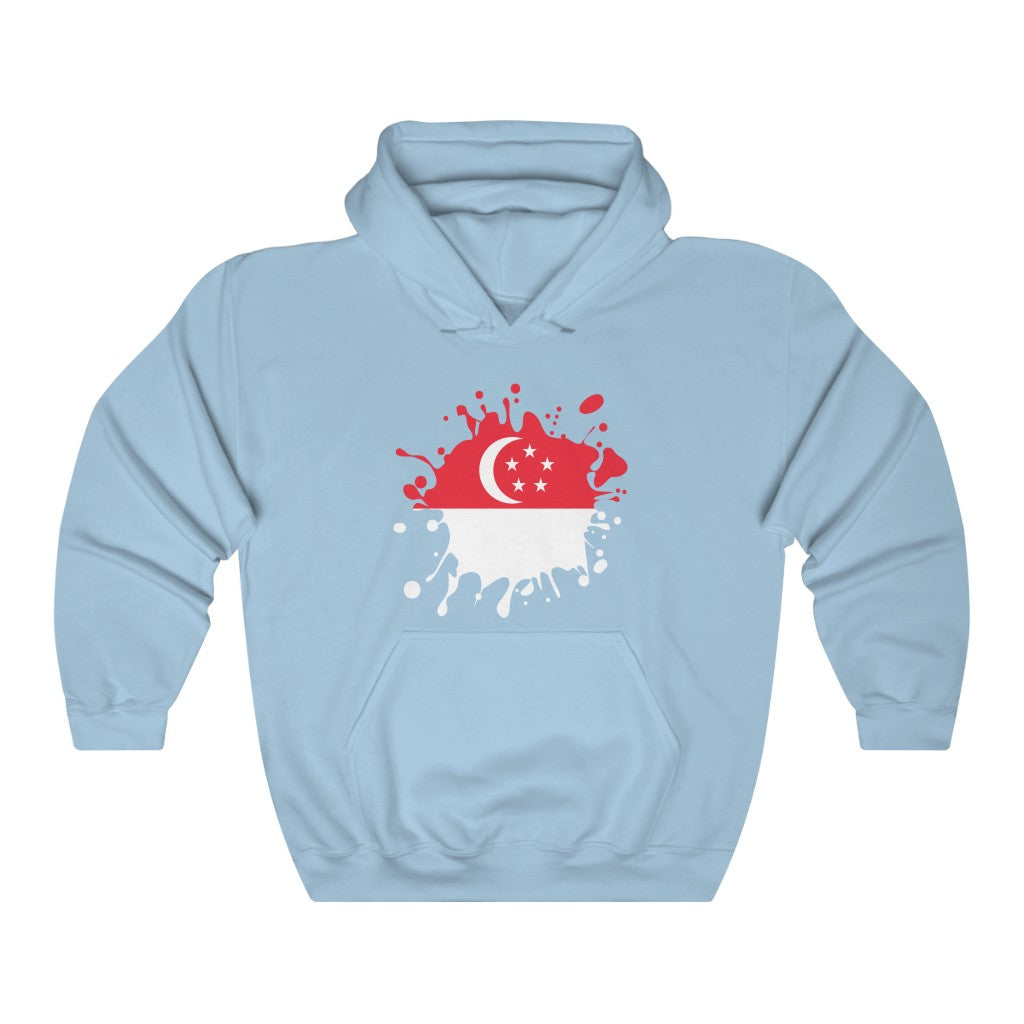 Singapore Splat Flag Hoodie Sweatshirt - Unisex
