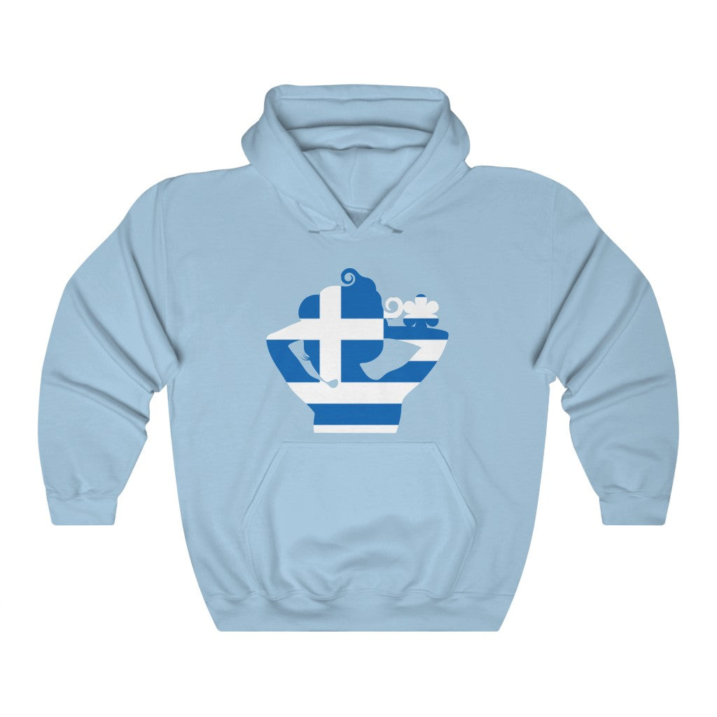 Greece Lady Flag Hoodie Sweatshirt - Unisex