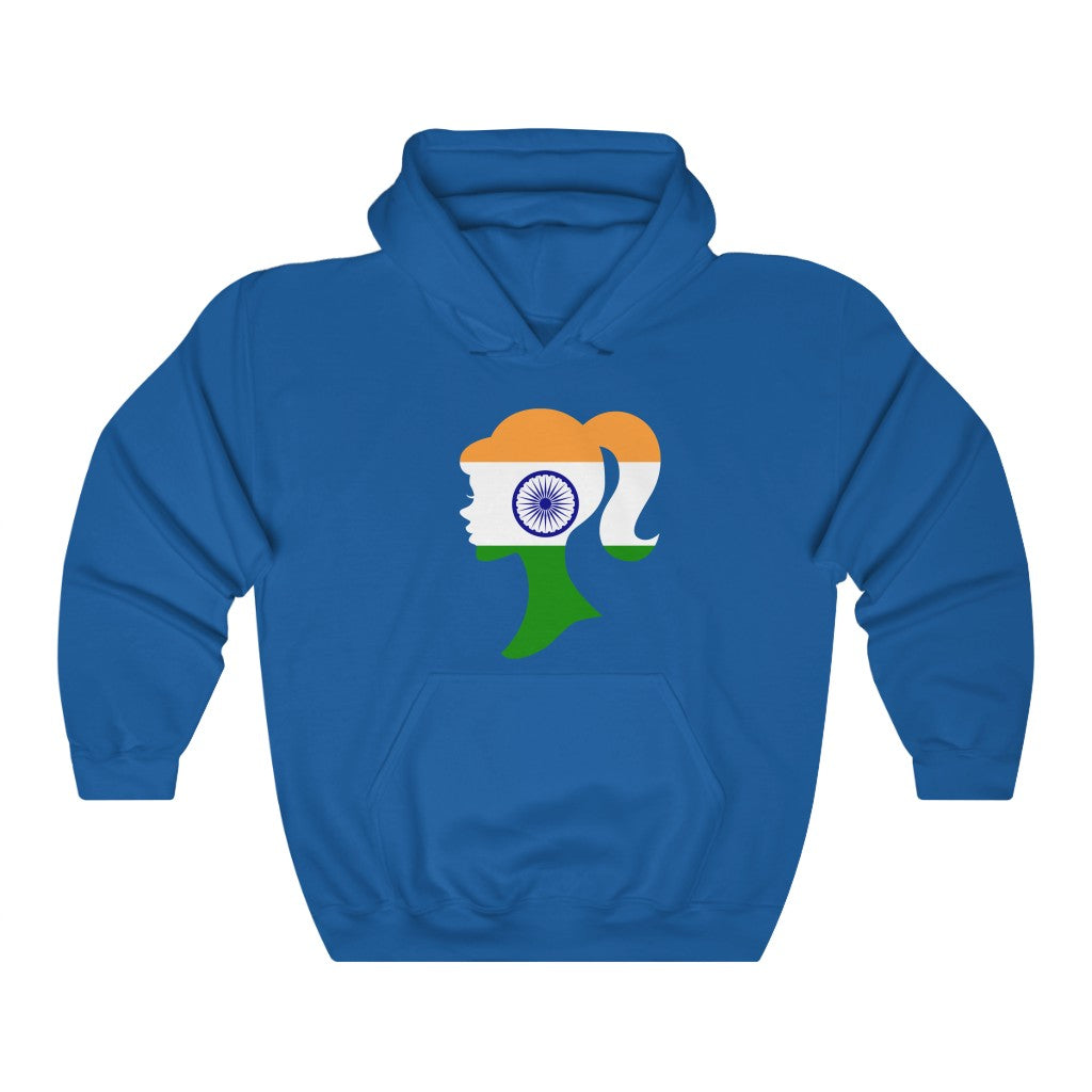 India Girl Flag Hoodie Sweatshirt - Unisex