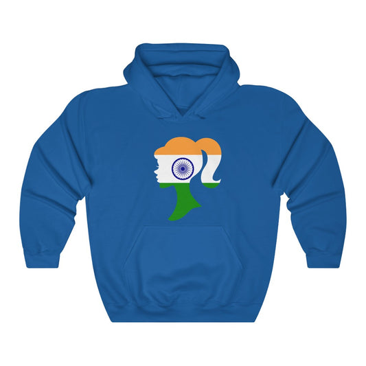 India Girl Flag Hoodie Sweatshirt - Unisex