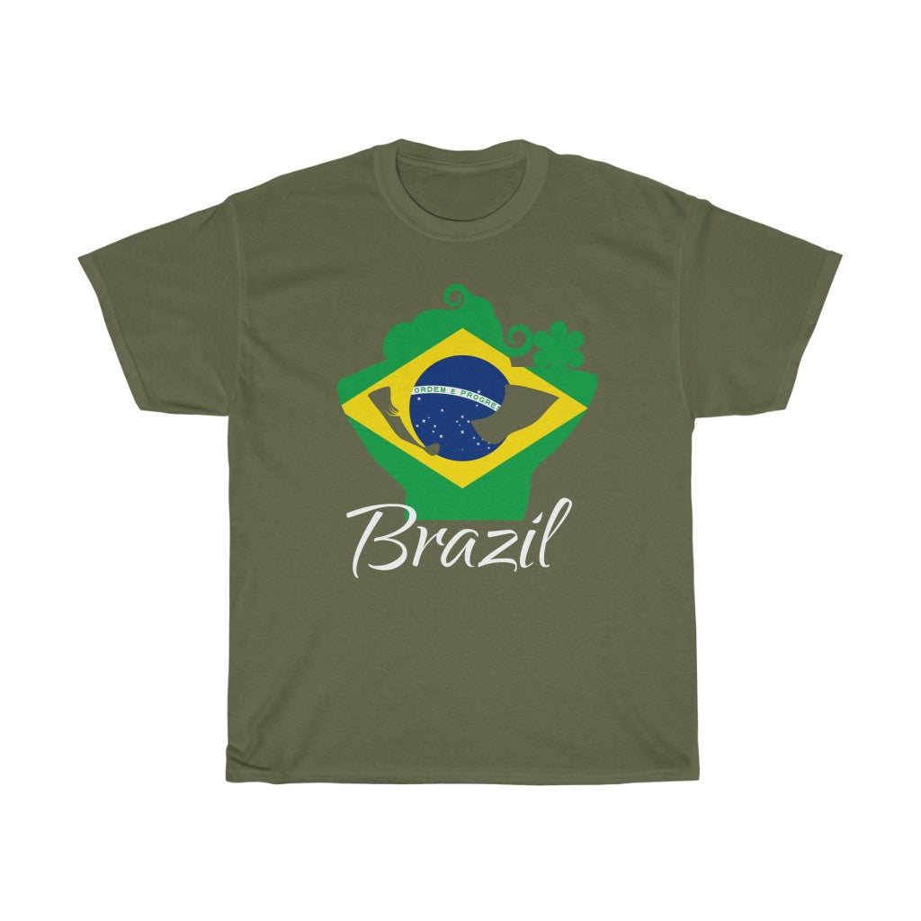Brazil Lady Flag Standard Tee 2 - Unisex