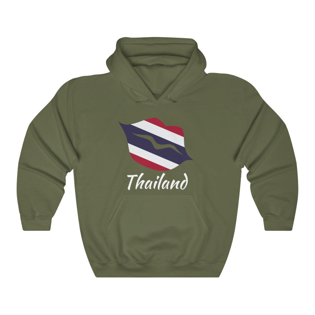 Thailand Lips Flag Hoodie Sweatshirt 2 - Unisex