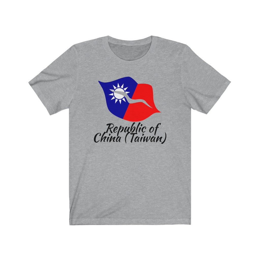 Republic of China - Taiwan Lips Flag Premium Tee 1 - Unisex