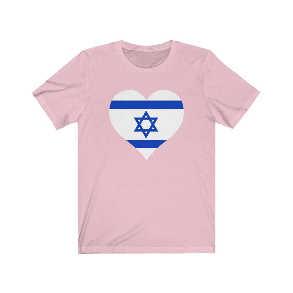 Israel Heart Flag Premium Tee - Unisex