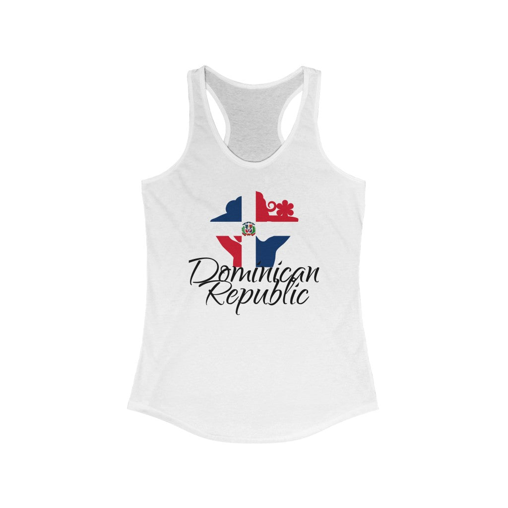 Dominican Republic Lady Flag Tank 3 - Women
