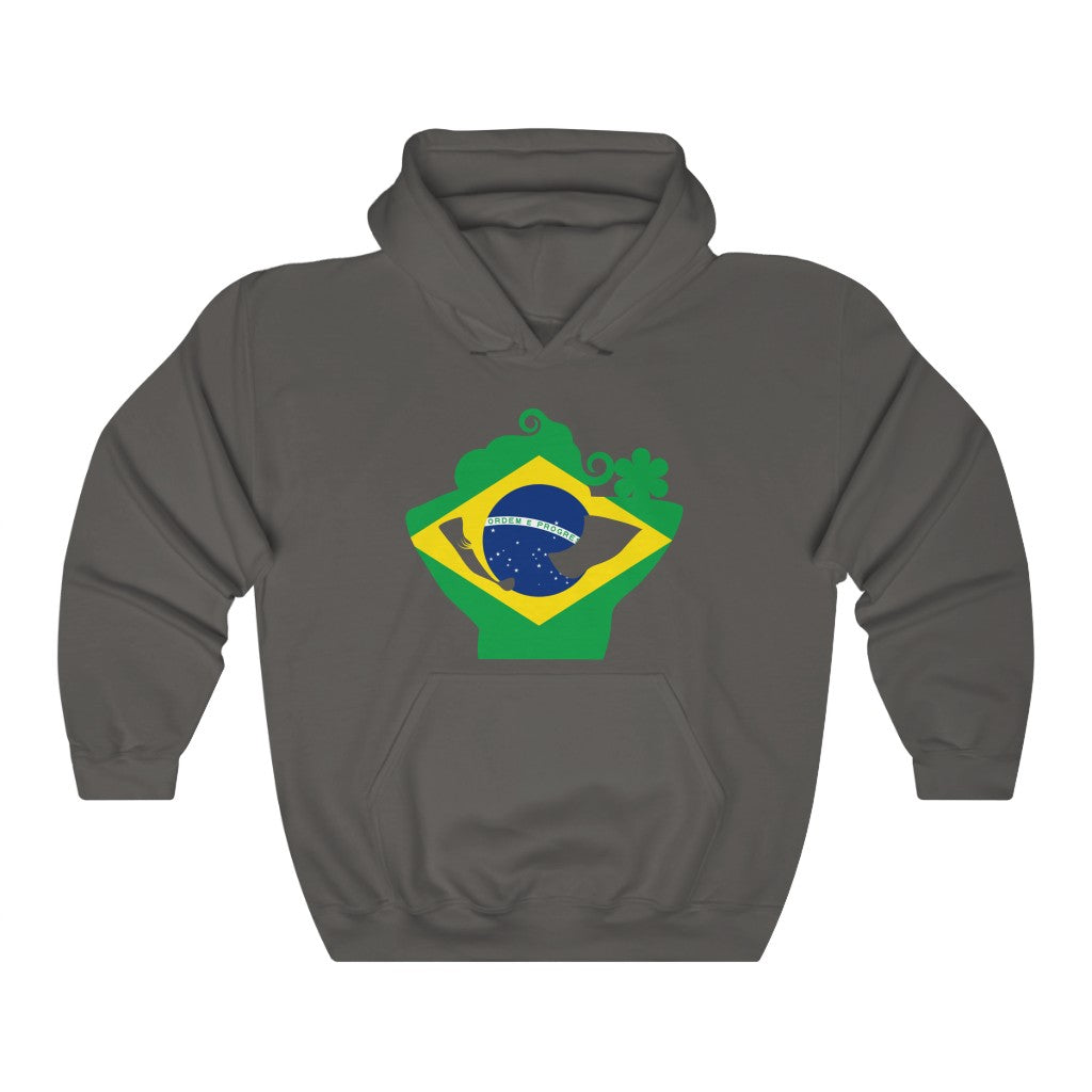 Brazil Lady Flag Hoodie Sweatshirt - Unisex