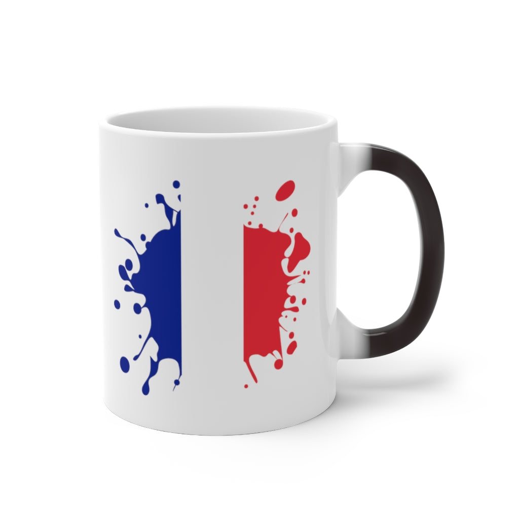 France Splat Color Changing Mug
