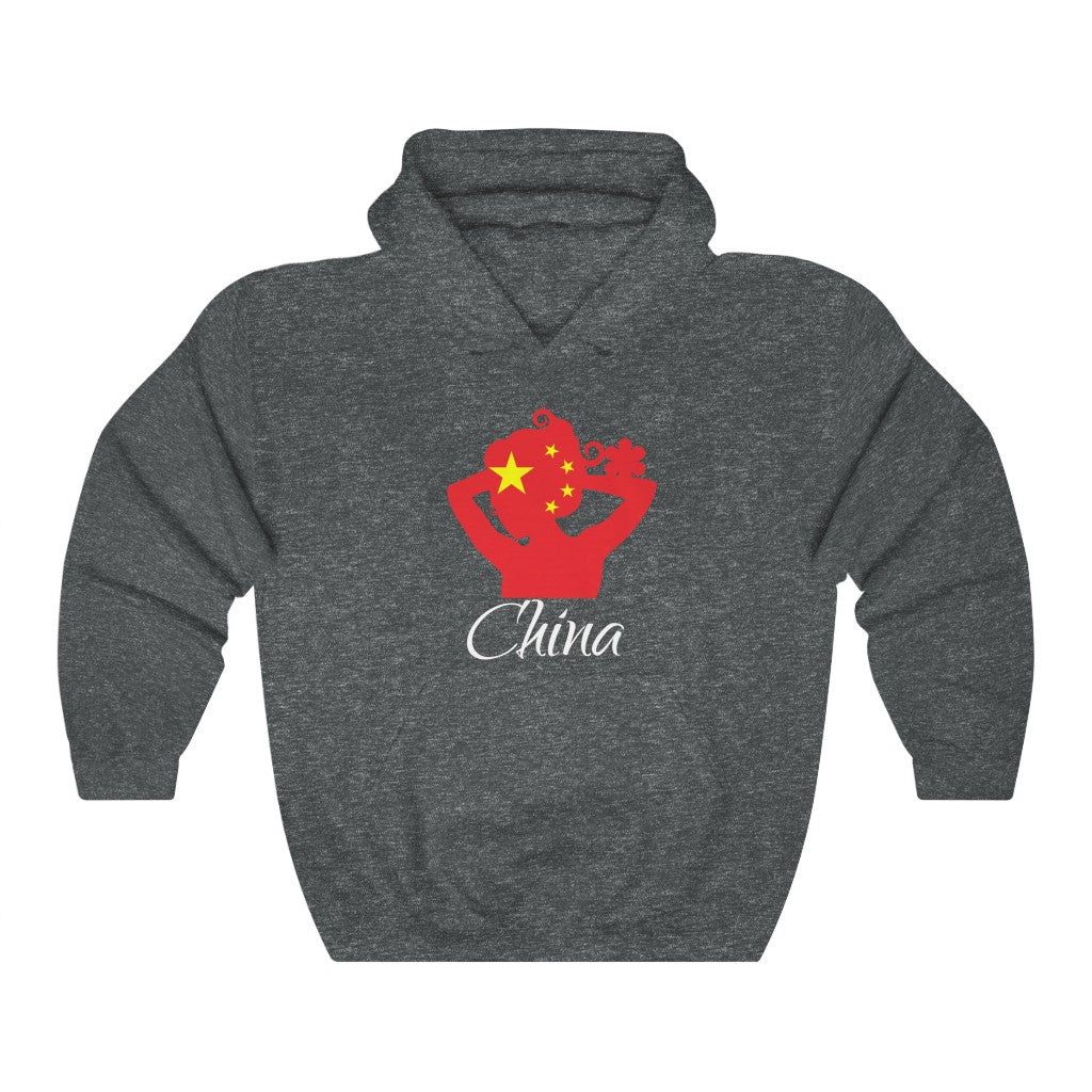 China Lady Flag Hoodie Sweatshirt 2 - Unisex