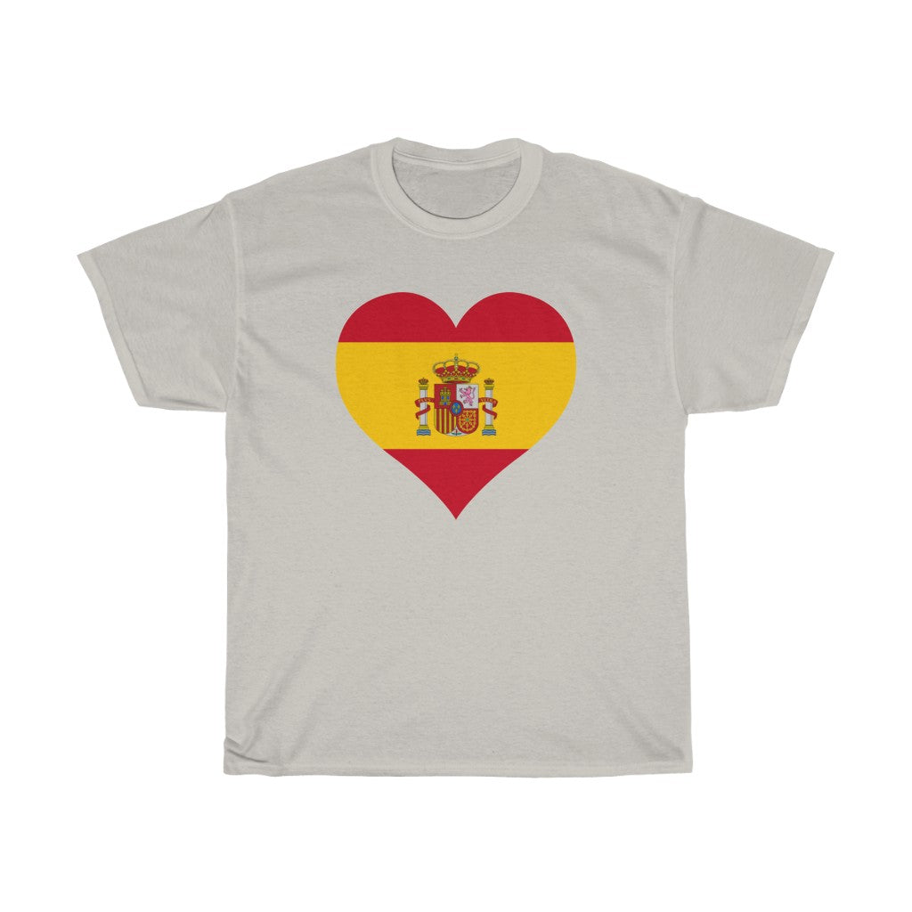 Spain Heart Flag Standard Tee - Unisex
