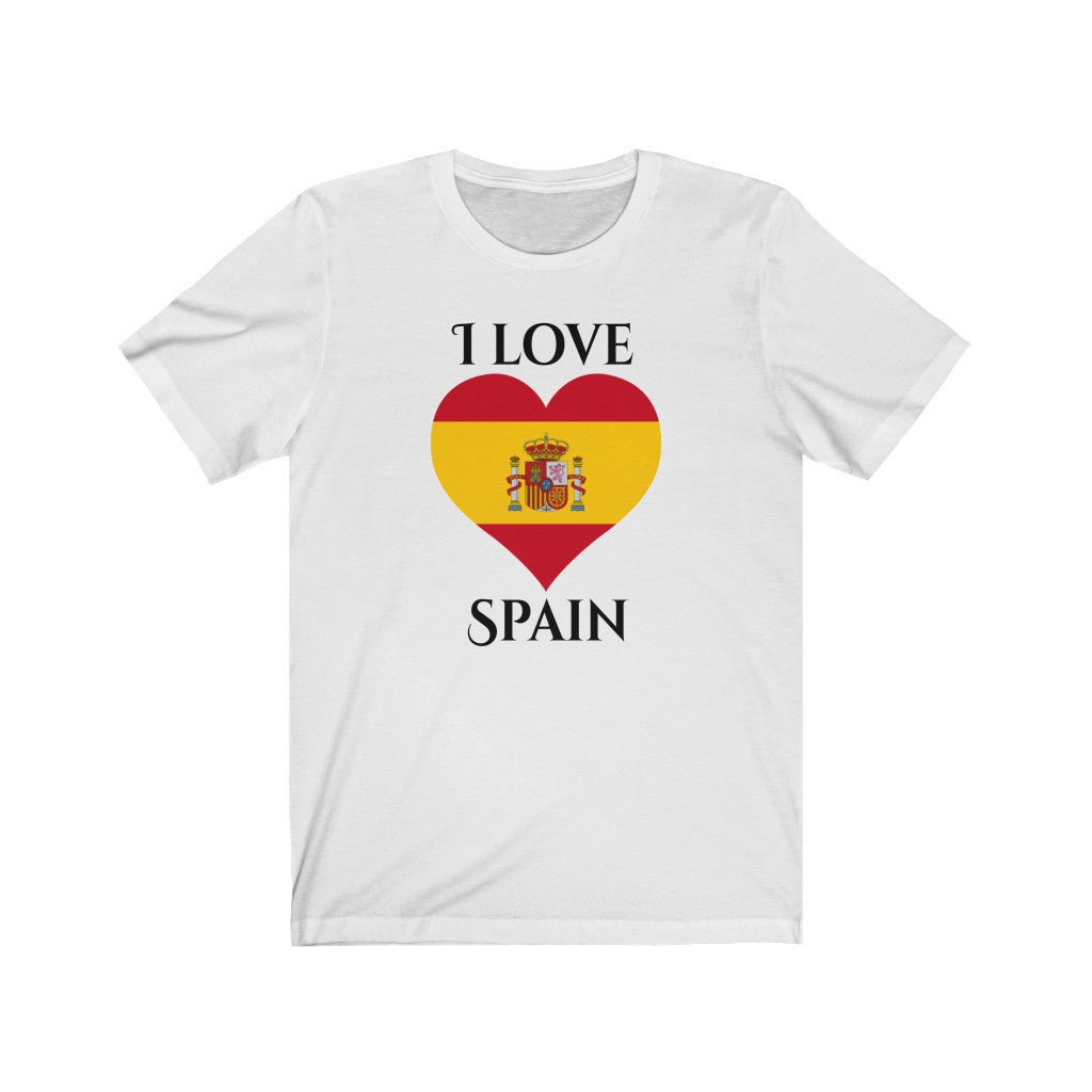 Spain Heart Flag Premium Tee 1 - Unisex