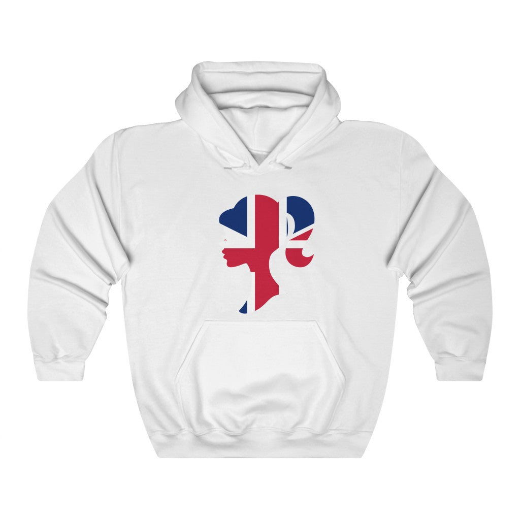 United Kingdom Girl Flag Hoodie Sweatshirt - Unisex