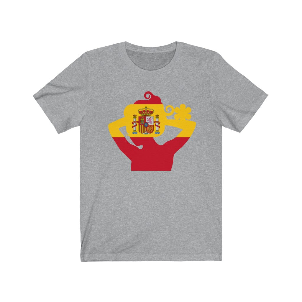 Spain Lady Flag Premium Tee - Unisex