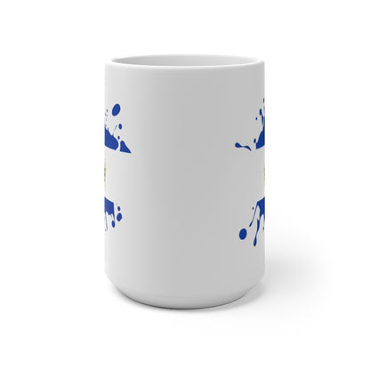 El Salvador Republic Splat Color Changing Mug
