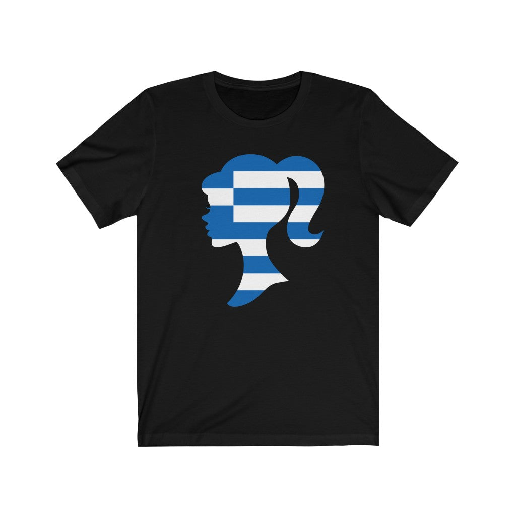Greece Girl Flag Premium Tee - Unisex