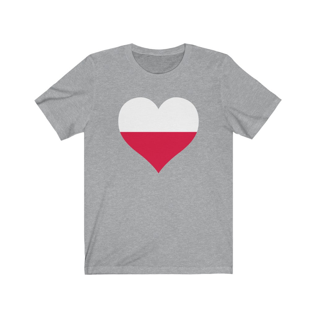 Poland Heart Flag Premium Tee - Unisex