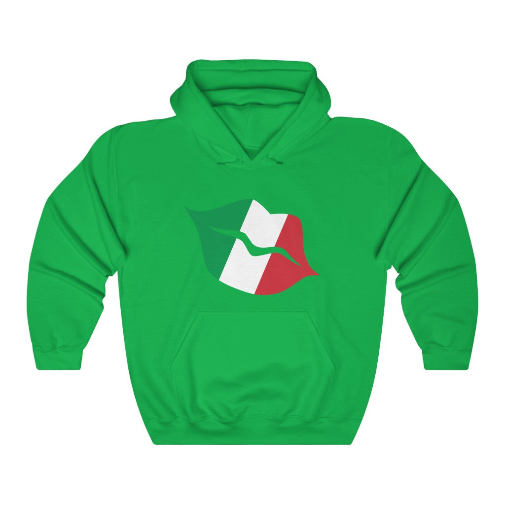 Italy Lips Flag Hoodie Sweatshirt - Unisex
