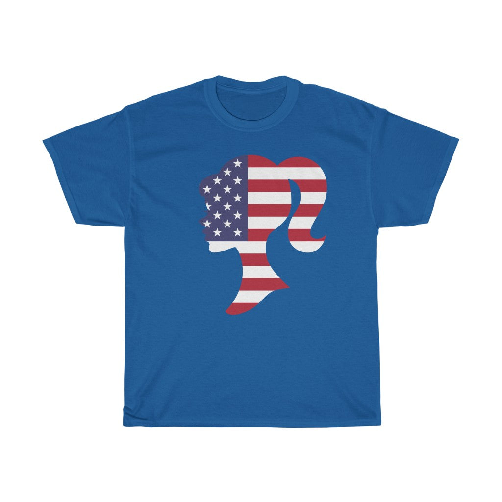 United States of America Girl Flag Standard Tee - Unisex