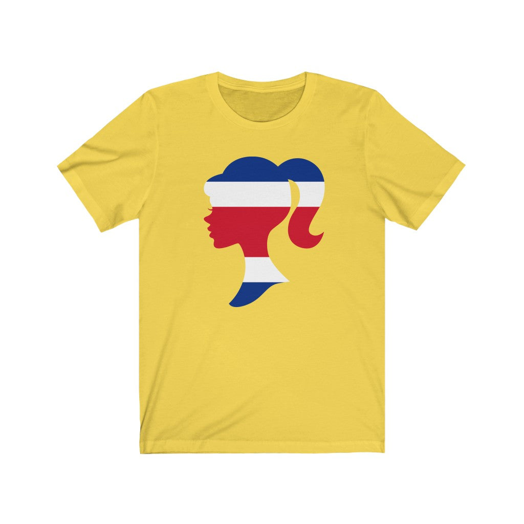 Costa Rica Girl Flag Premium Tee - Unisex