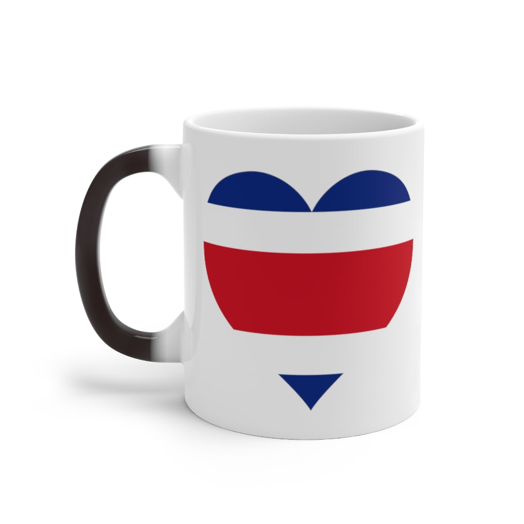 Costa Rica Heart Color Changing Mug