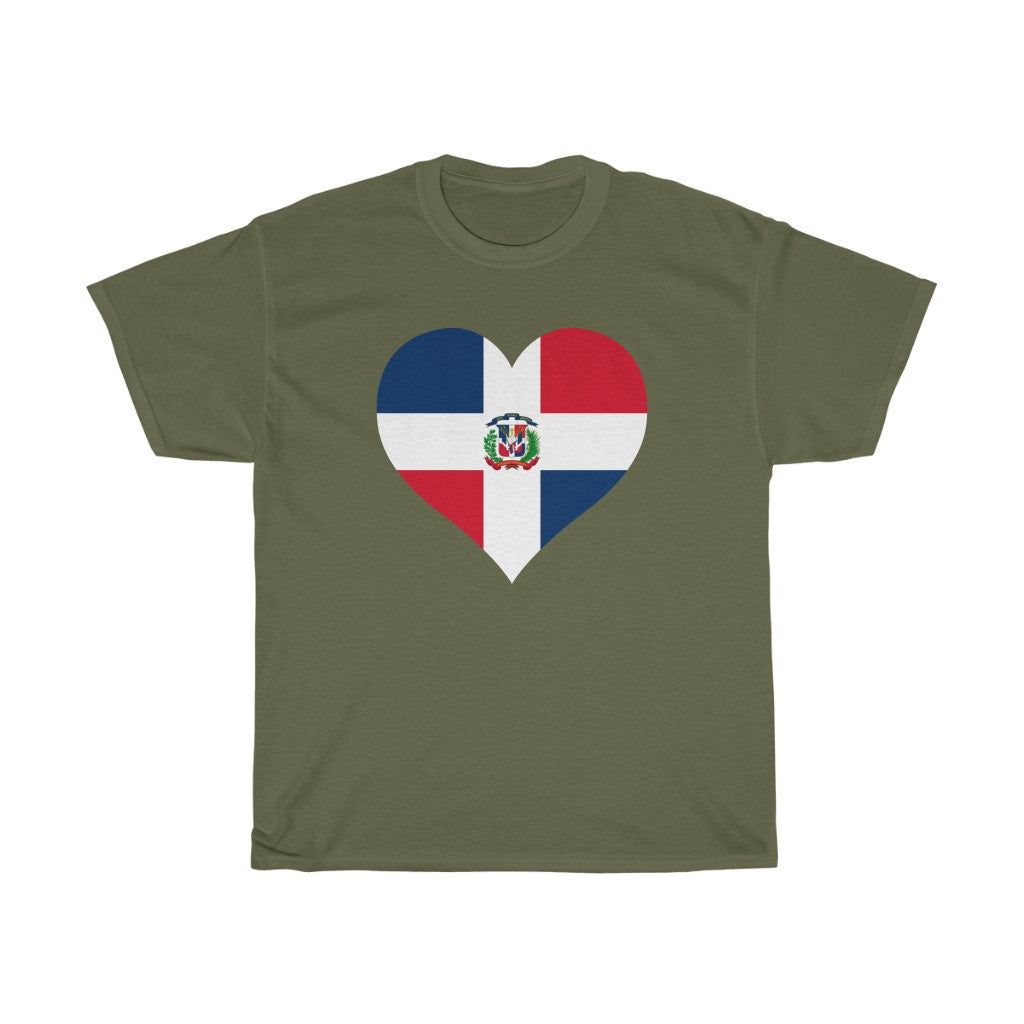 Dominican Republic Heart Flag Standard Tee - Unisex