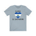 El Salvador Heart Flag Premium Tee 1 - Unisex