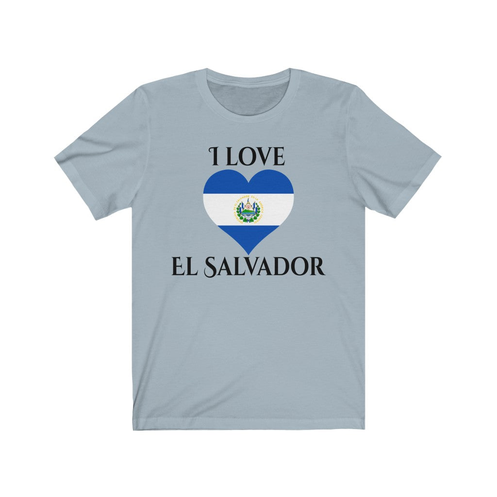 El Salvador Heart Flag Premium Tee 1 - Unisex