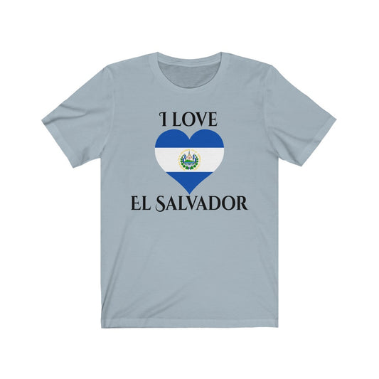 El Salvador Heart Flag Premium Tee 1 - Unisex