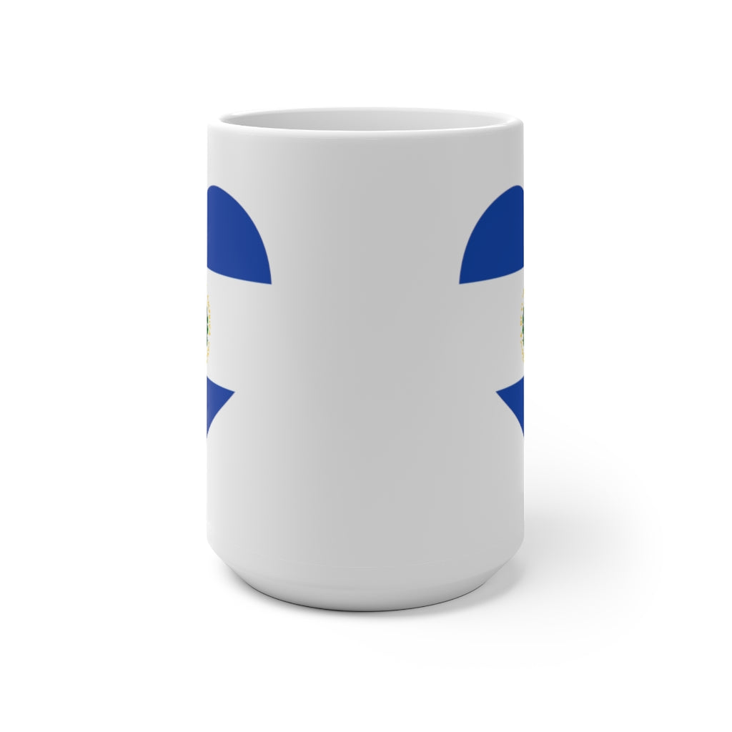 El Salvador Heart Color Changing Mug