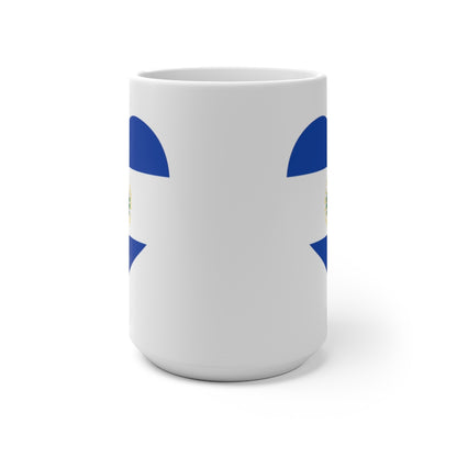 El Salvador Heart Color Changing Mug