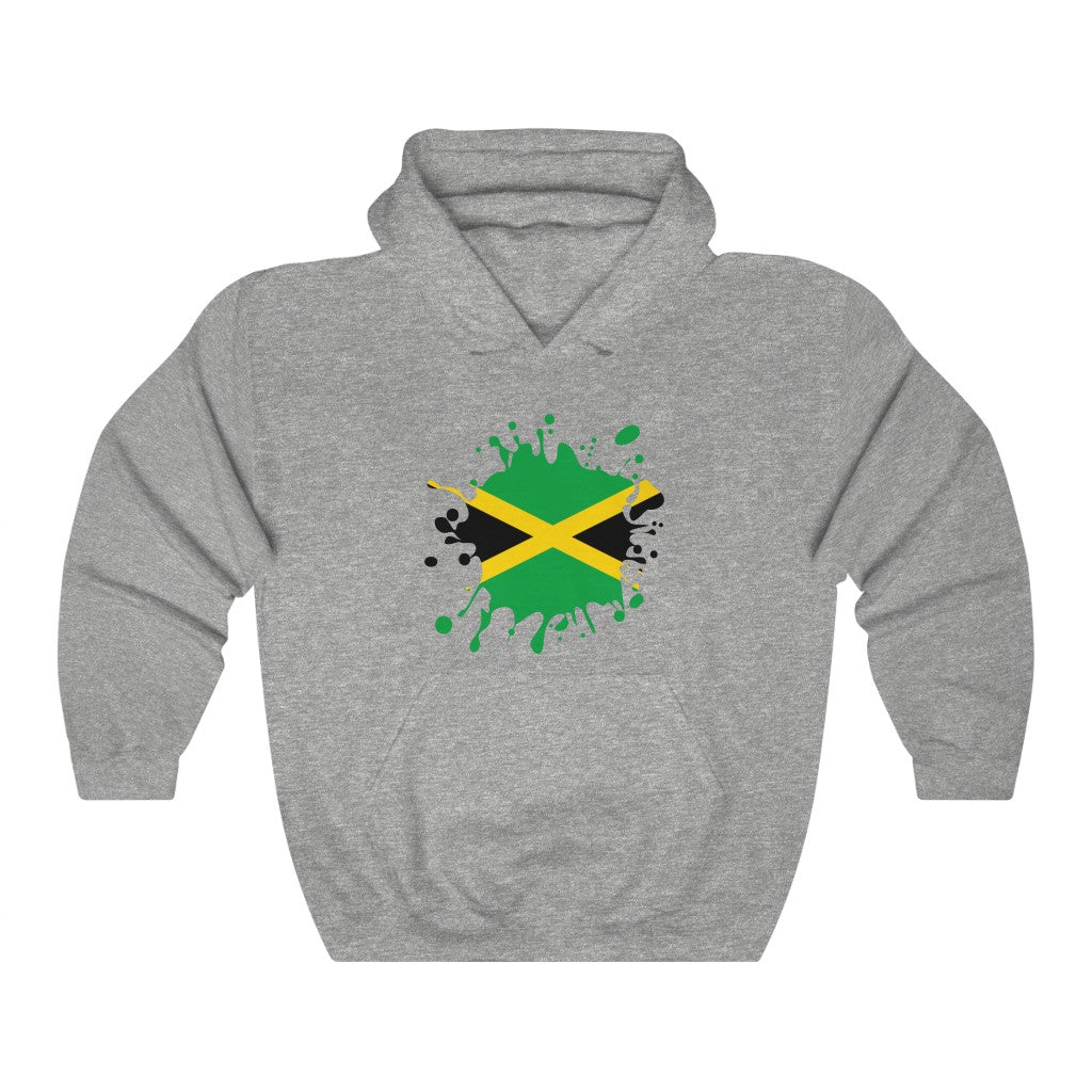 Jamaica Splat Flag Hoodie Sweatshirt - Unisex