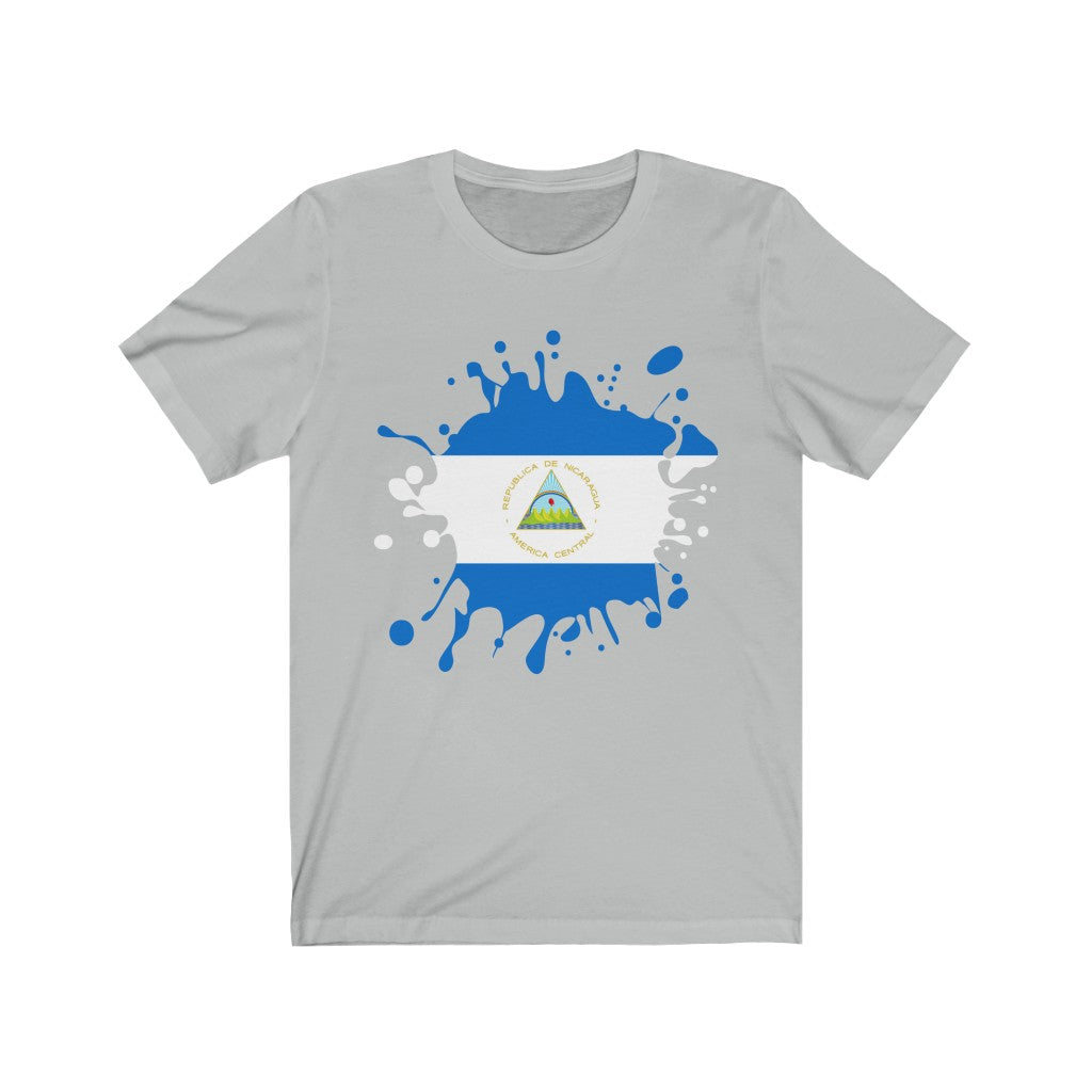 Nicaragua Splat Flag Premium Tee - Unisex
