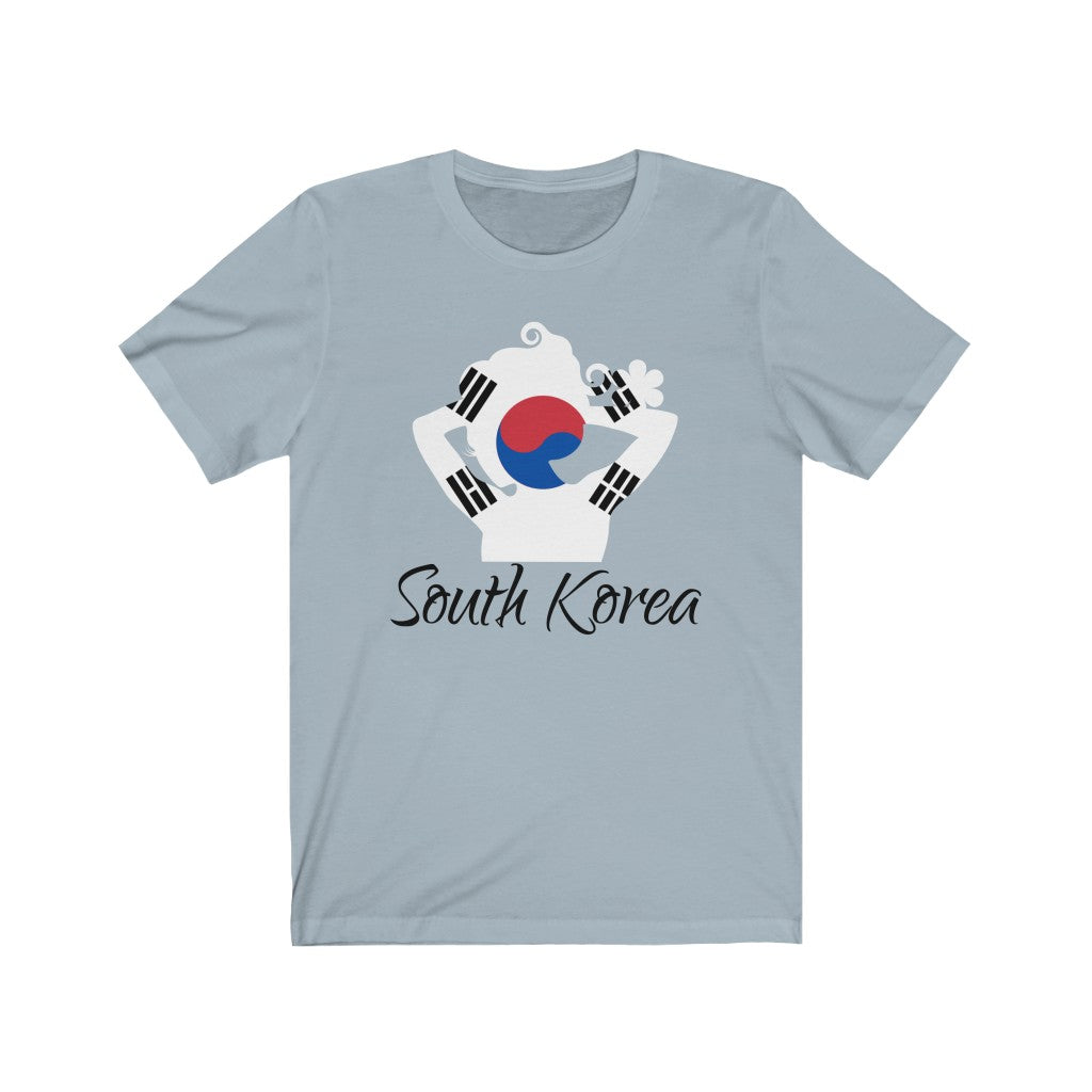 South Korea Lady Flag Premium Tee 1 - Unisex