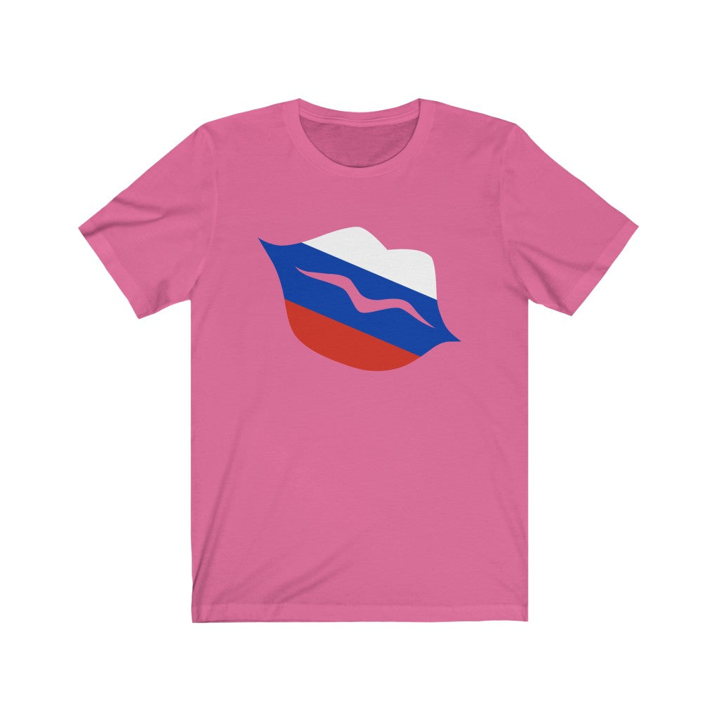 Russia Lips Flag Premium Tee - Unisex