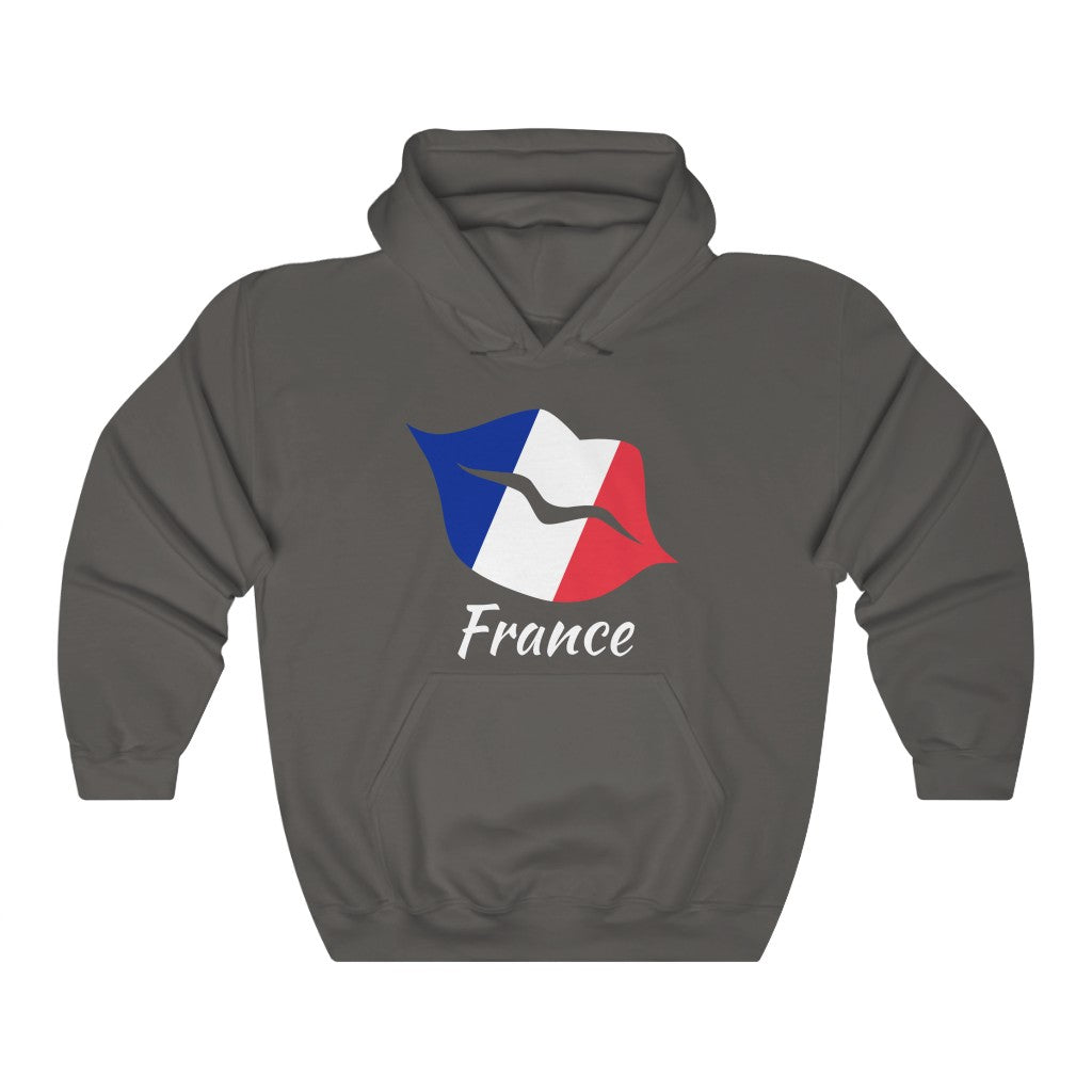 France Lips Flag Hoodie Sweatshirt 2 - Unisex
