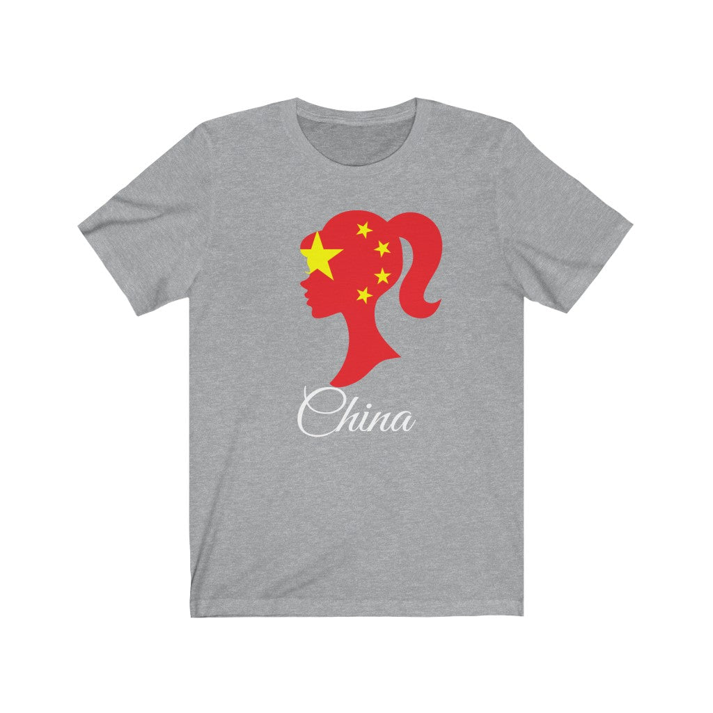 China Girl Flag Premium Tee 2 - Unisex
