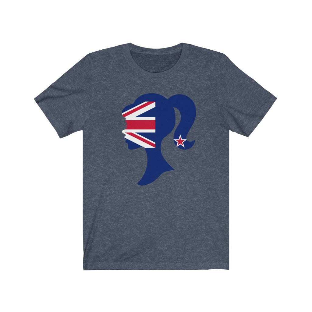 New Zealand Girl Flag Premium Tee - Unisex