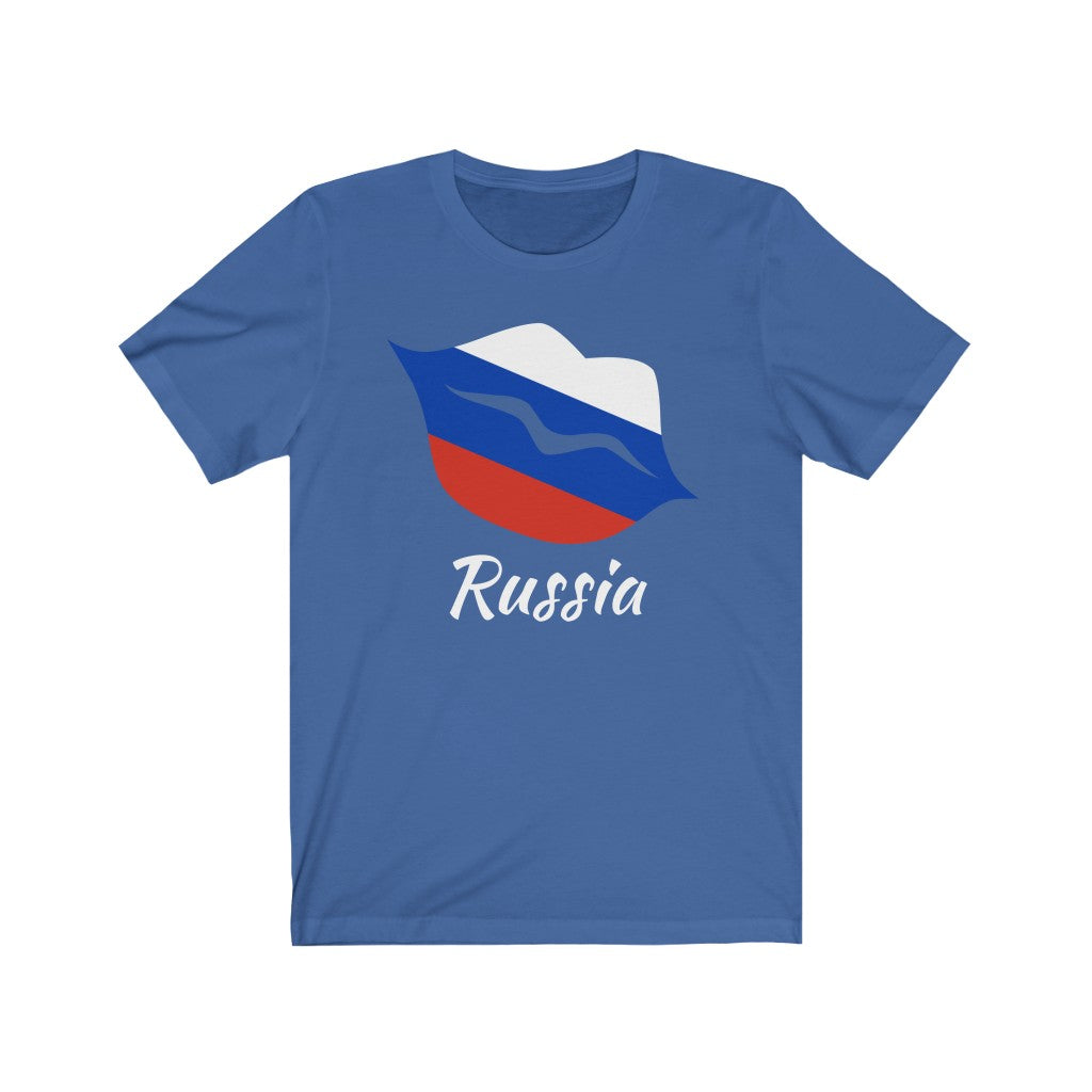 Russia Lips Flag Premium Tee 2 - Unisex