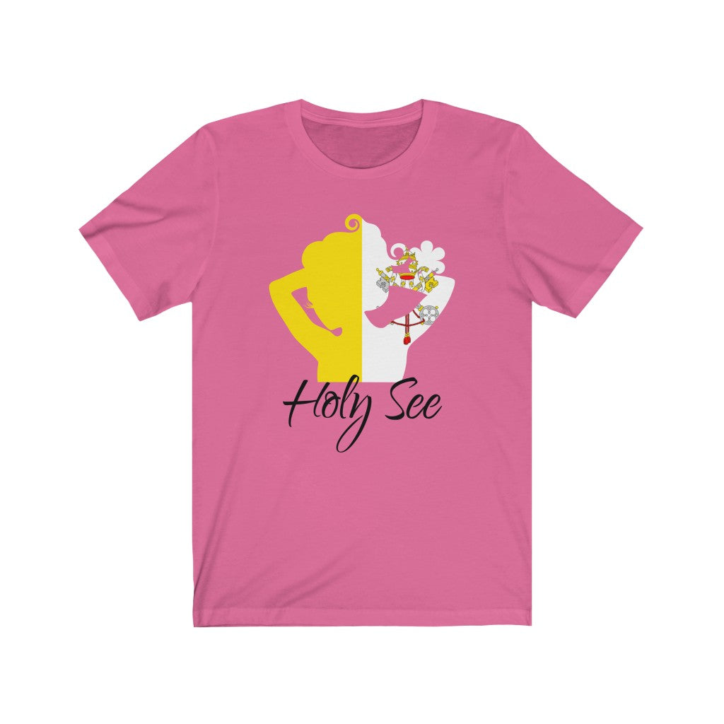 Holy See Lady Flag Premium Tee 1 - Unisex